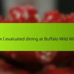 How I evaluated dining at Buffalo Wild Wings