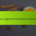 How I judged the hospitality at Morton’s