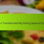 How I Transformed My Dining Space at Eataly