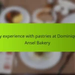 My experience with pastries at Dominique Ansel Bakery