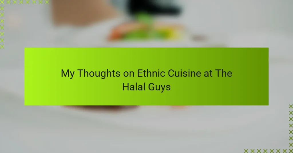 My Thoughts on Ethnic Cuisine at The Halal Guys