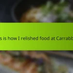 This is how I relished food at Carrabba’s